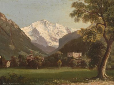 View of the Jungfrau by Hubert Sattler